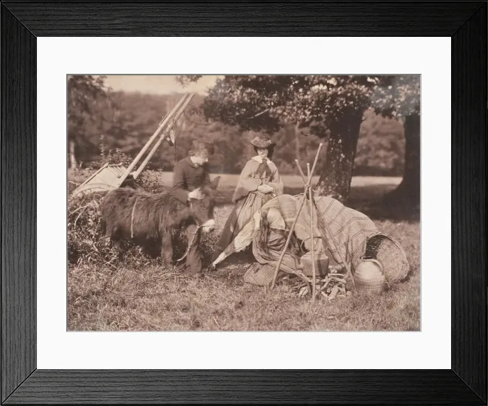 Framed Print : Gipsies, 1853-56. Creator: John Dillwyn Llewelyn Framed Print : Gipsies, 1853-56. Creator: John Dillwyn Llewelyn