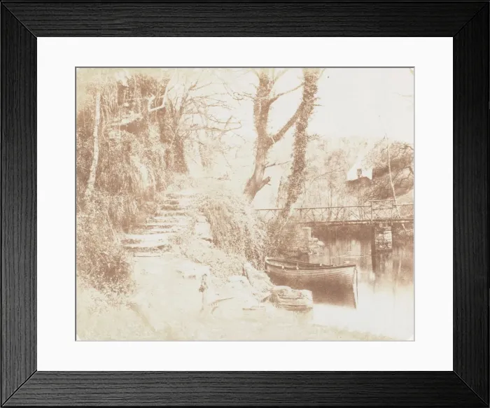 Framed Print : Upper End of the Lake Penllergare, 1853-56. Creator: John Dillwyn Llewelyn Framed Print : Upper End of the Lake Penllergare, 1853-56. Creator: John Dillwyn Llewelyn