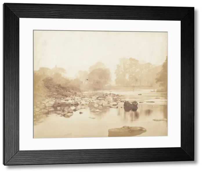 Framed Print : The Wharfe, Yorkshire, 1853-56. Creator: John Dillwyn Llewelyn Framed Print : The Wharfe, Yorkshire, 1853-56. Creator: John Dillwyn Llewelyn