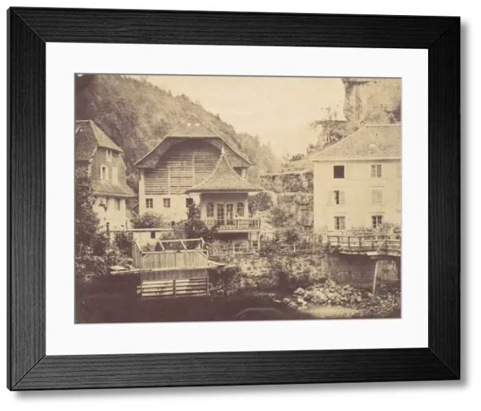 Framed Print : View in Switzerland, 1850s. Creator: John Joscelyn Coghill Framed Print : View in Switzerland, 1850s. Creator: John Joscelyn Coghill