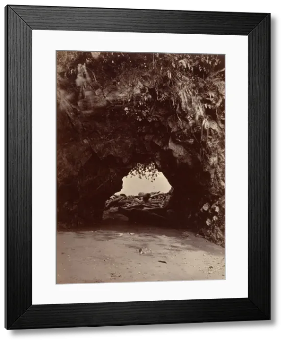 Framed Print : Tropical Scenery, Natural Arch, Cupica Bay, 1871. Creator: John Moran Framed Print : Tropical Scenery, Natural Arch, Cupica Bay, 1871. Creator: John Moran
