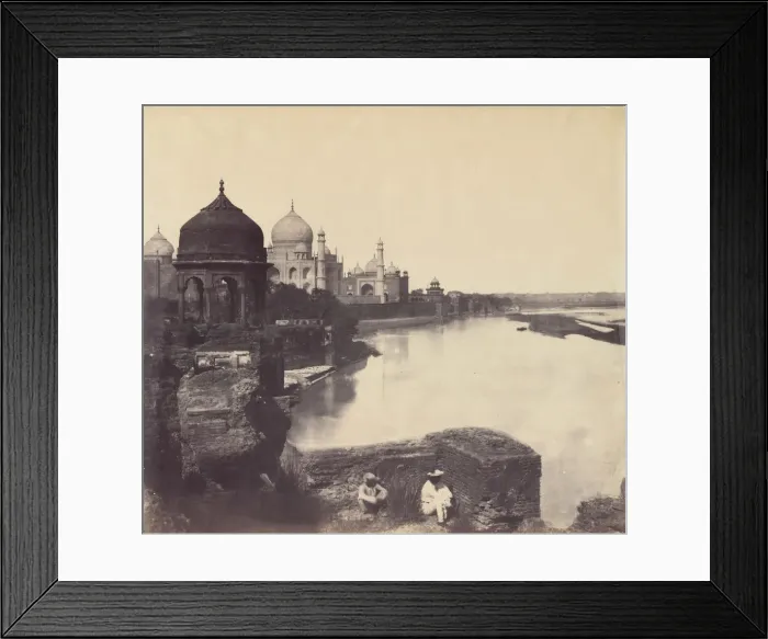 Framed Print : [The Taj Mahal from the Banks of the Yamuna River], 1858-62. Creator: John Murray