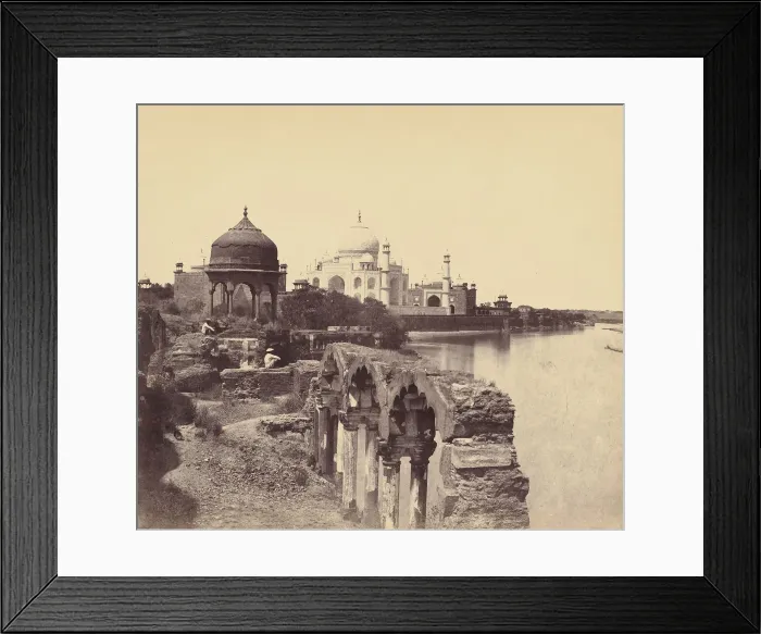 Framed Print : Taj Agra, Late 1850s. Creator: John Murray Framed Print : Taj Agra, Late 1850s. Creator: John Murray