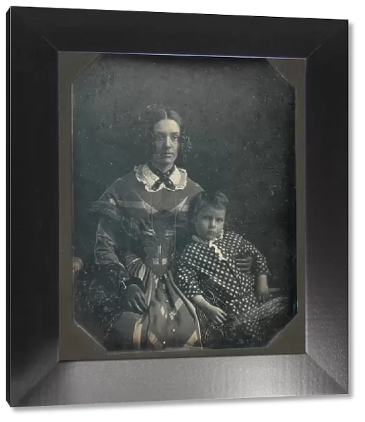 Elizabeth Bakewell James and her Son, Frank B. James, ca. 1846