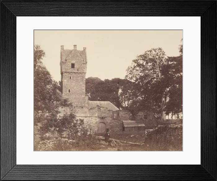 Framed Print : The Castle of the Mains, Forfarshire, 1856. Creator: John Sturrock Framed Print : The Castle of the Mains, Forfarshire, 1856. Creator: John Sturrock