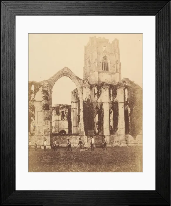 Framed Print : Fountains Abbey. East Window and Tower, 1850s. Creator: Joseph Cundall Framed Print : Fountains Abbey. East Window and Tower, 1850s. Creator: Joseph Cundall
