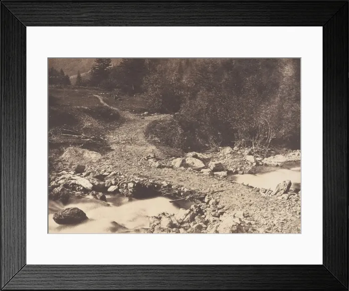 Framed Print : Pont de l ardoise pris en revenant de la cascade des Parisiens, Luchon, 1853 Framed Print : Pont de l ardoise pris en revenant de la cascade des Parisiens, Luchon, 1853