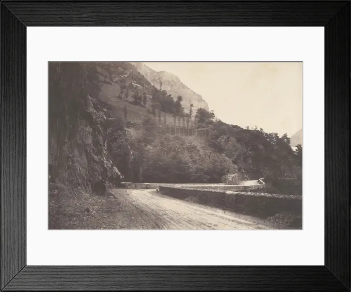 Framed Print : Route de Pierrefitte a Luz St Sauveur, 1853. Creator: Joseph Vigier Framed Print : Route de Pierrefitte a Luz St Sauveur, 1853. Creator: Joseph Vigier