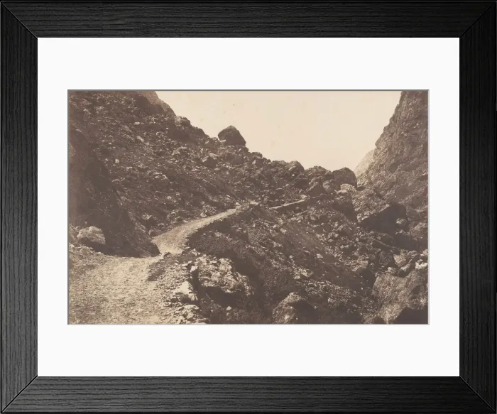 Framed Print : Sentier du chaos, St-Sauveur, 1853. Creator: Joseph Vigier Framed Print : Sentier du chaos, St-Sauveur, 1853. Creator: Joseph Vigier