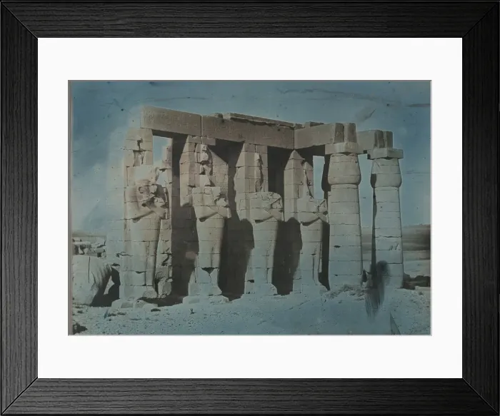 Framed Print : Ramesseum, Thebes, 1844. Creator: Joseph Philibert Girault De Prangey Framed Print : Ramesseum, Thebes, 1844. Creator: Joseph Philibert Girault De Prangey