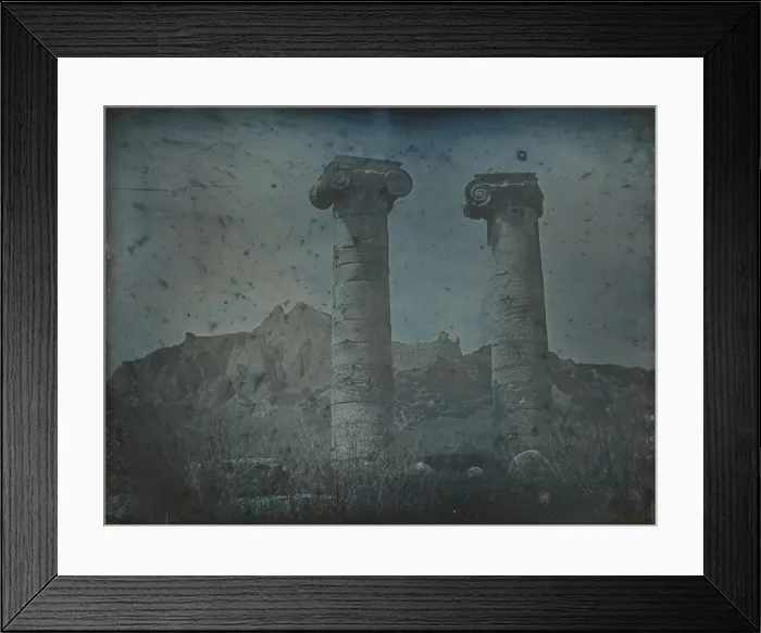 Framed Print : Temple of Artemis, Sardis, 1843. Creator: Joseph Philibert Girault De Prangey Framed Print : Temple of Artemis, Sardis, 1843. Creator: Joseph Philibert Girault De Prangey