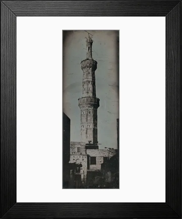 Framed Print : Grand Minaret, Alexandria, 1842. Creator: Joseph Philibert Girault De Prangey Framed Print : Grand Minaret, Alexandria, 1842. Creator: Joseph Philibert Girault De Prangey