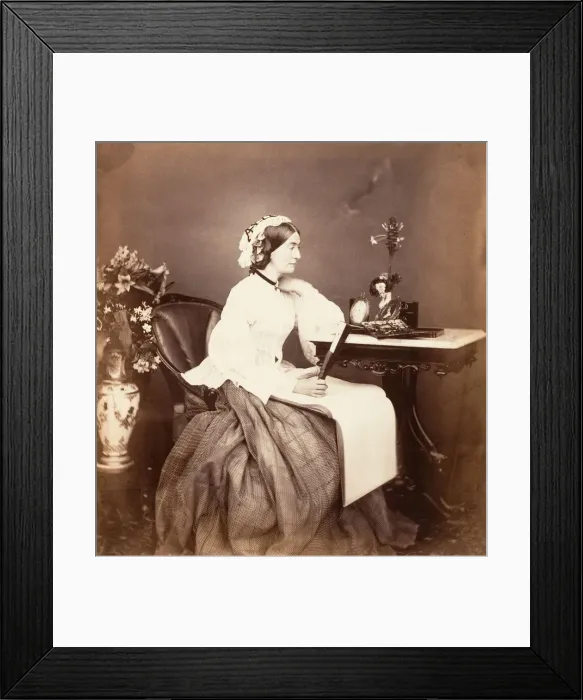 Framed Print : The Countess Canning, Calcutta, 1861. Creator: Josiah Rowe Framed Print : The Countess Canning, Calcutta, 1861. Creator: Josiah Rowe