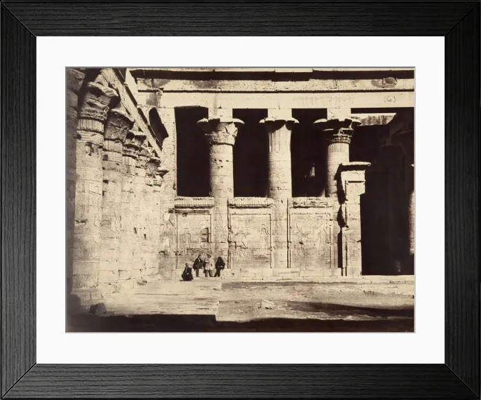 Framed Print : Temple of Edfu, 1867. Creator: Gustave Le Gray Framed Print : Temple of Edfu, 1867. Creator: Gustave Le Gray