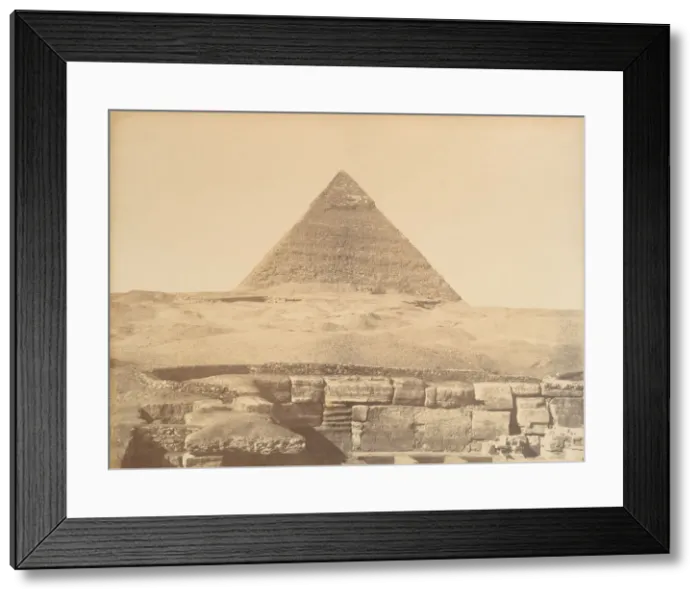 Framed Print : Pyramides de Gizeh, 1865-69. Creator: Gustave Le Gray Framed Print : Pyramides de Gizeh, 1865-69. Creator: Gustave Le Gray