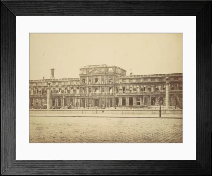 Framed Print : [The Tuileries after the Commune], 1871. Creator: Hippolyte-Auguste Collard