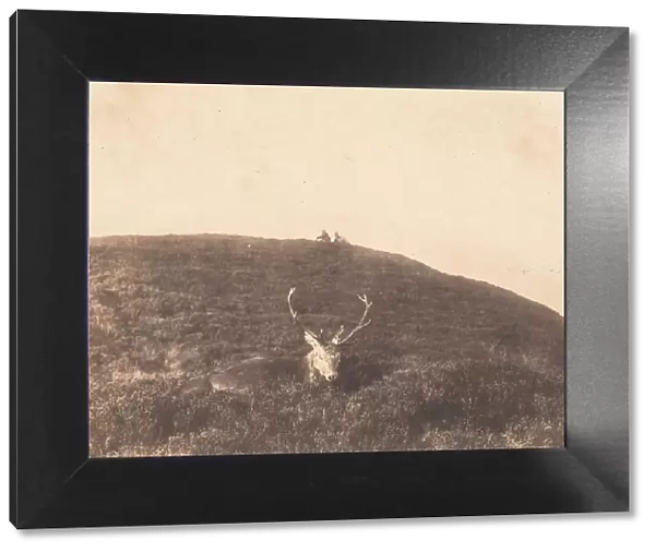 Hunters Stalking a Deer, ca. 1857. Creator: Horatio Ross