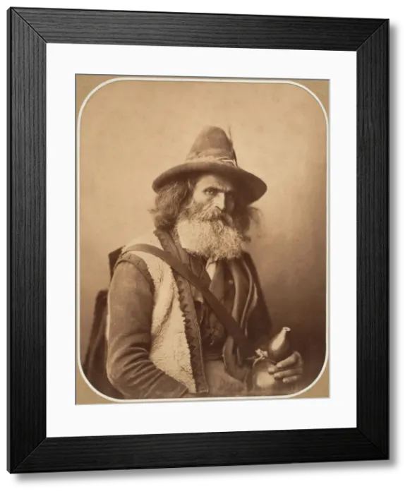Framed Print : [An Italian Street Musician], ca. 1856. Creator: Gustave Le Gray