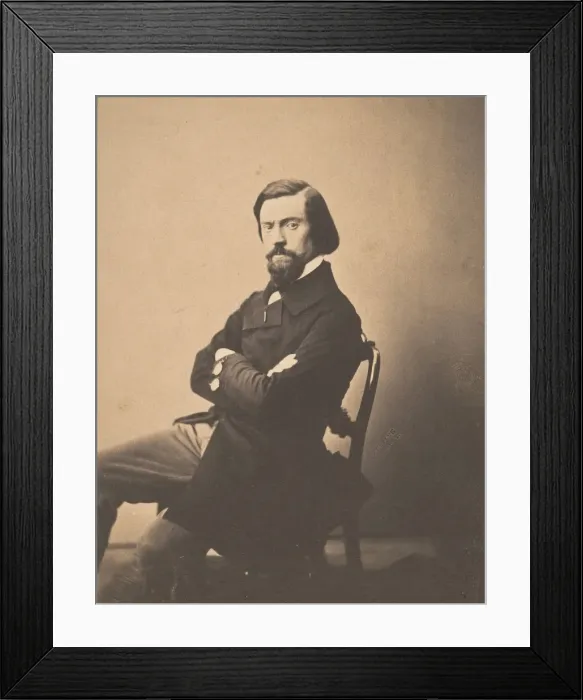 Framed Print : Portrait de Pitre-Chevalier, ca. 1853. Creator: Gustave Le Gray Framed Print : Portrait de Pitre-Chevalier, ca. 1853. Creator: Gustave Le Gray