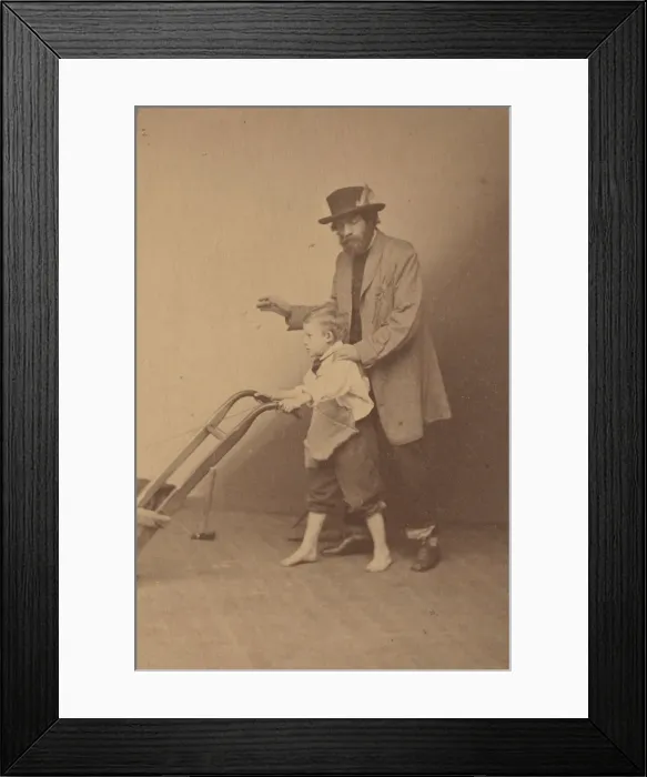 Framed Print : Edward Everett Hale and Son, ca. 1865. Creator: James Wallace Black Framed Print : Edward Everett Hale and Son, ca. 1865. Creator: James Wallace Black