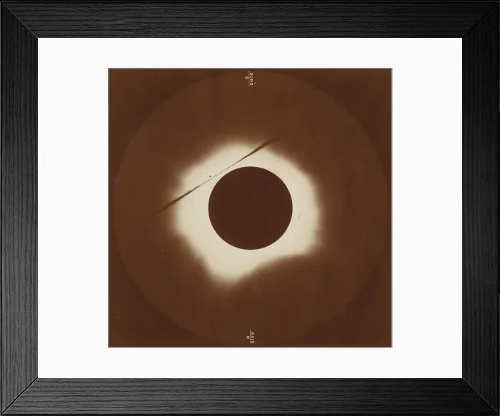 Framed Print : Solar Eclipse from Caroline Island, May 6, 1883. Creators: H. A. Lawrence, C. Ray Woods Framed Print : Solar Eclipse from Caroline Island, May 6, 1883. Creators: H. A. Lawrence, C. Ray Woods