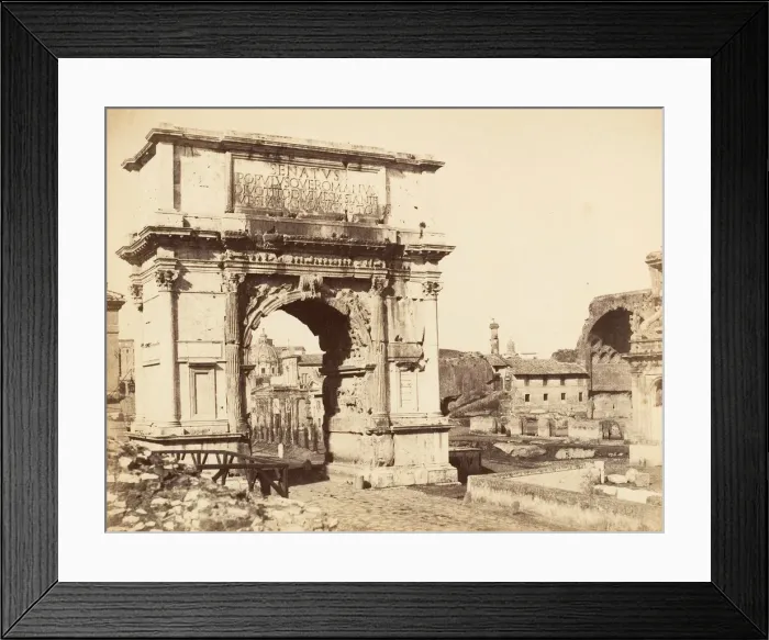Framed Print : Arch of Titus, 1853-56. Creator: Jane Martha St. John Framed Print : Arch of Titus, 1853-56. Creator: Jane Martha St. John