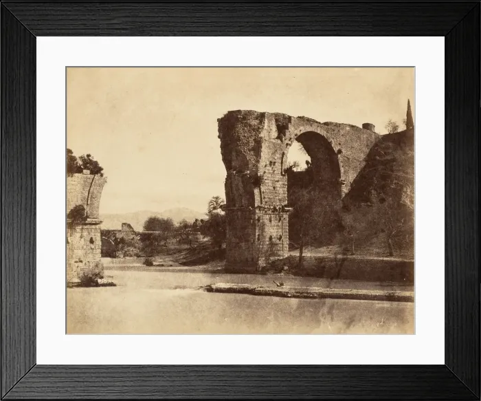 Framed Print : Bridge of Augustus at Nani, 1853-56. Creator: Possibly by Jane Martha St. John Framed Print : Bridge of Augustus at Nani, 1853-56. Creator: Possibly by Jane Martha St. John