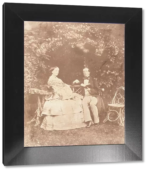 Mr and Mrs W. Beach, 1853-56. Creator: Jane Martha St. John