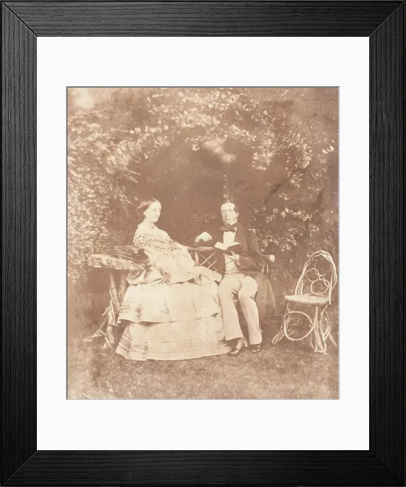 Framed Print : Mr and Mrs W. Beach, 1853-56. Creator: Jane Martha St. John