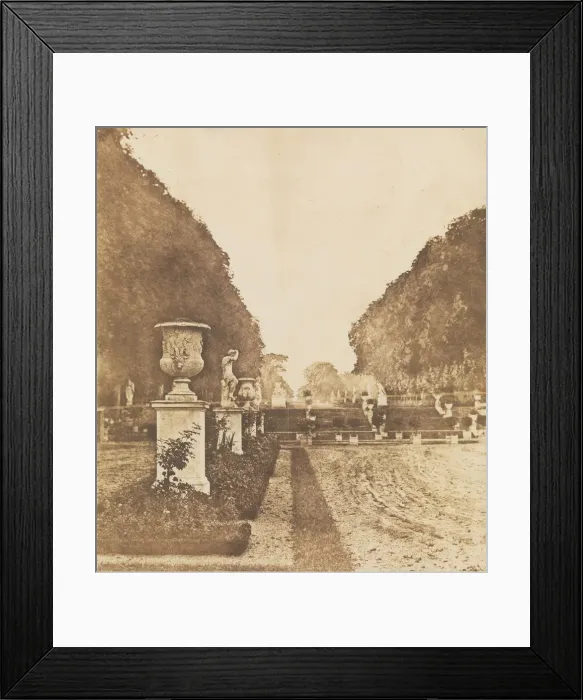 Framed Print : [Gardens of Saint-Cloud], before 1855. Creator: Henri Victor Regnault