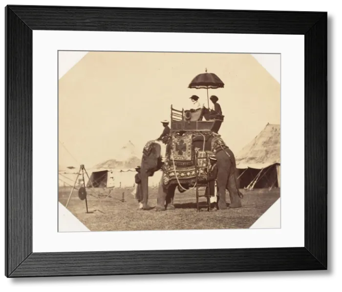 Framed Print : [Lady Canning], 1858-61. Creator: Jean Baptiste Oscar Mallitte