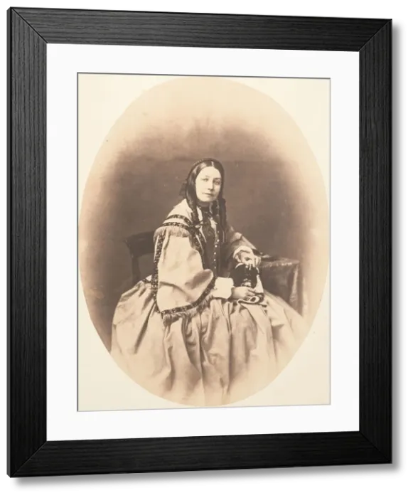Framed Print : Miss Macrae of Inverinate, Wife of Horatio Ross, ca. 1858. Creator: Horatio Ross Framed Print : Miss Macrae of Inverinate, Wife of Horatio Ross, ca. 1858. Creator: Horatio Ross