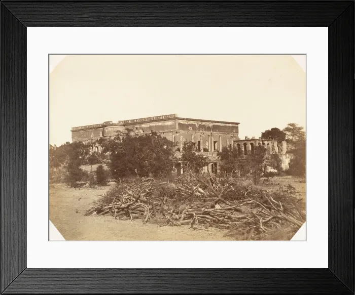Framed Print : [Metcalfe House, Delhi], 1858-61. Creator: Jean Baptiste Oscar Mallitte