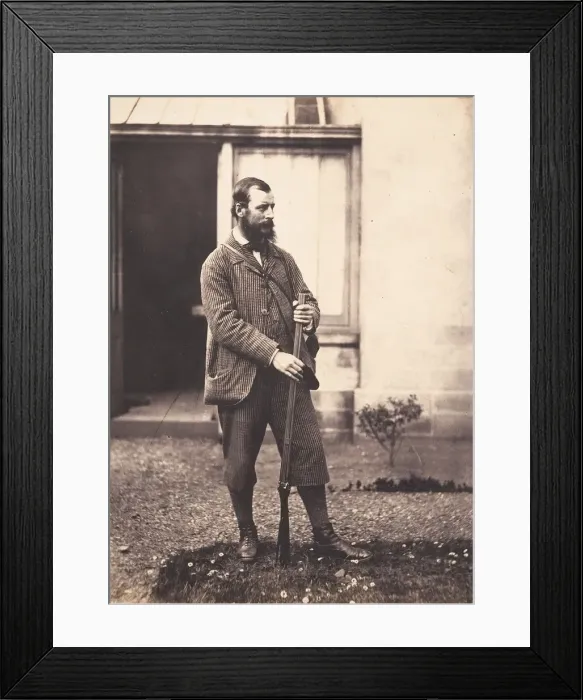 Framed Print : Portrait of Man in Hunting Garb, ca. 1856-59. Creator: Horatio Ross Framed Print : Portrait of Man in Hunting Garb, ca. 1856-59. Creator: Horatio Ross