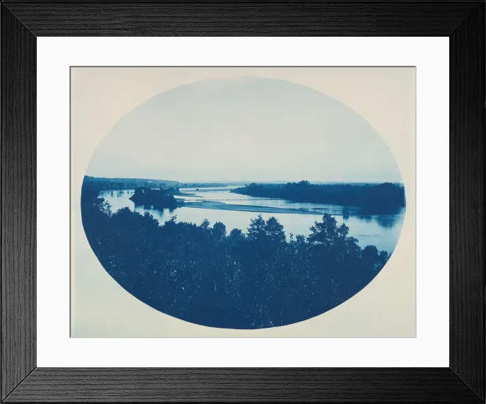 Framed Print : Pine Bend, 1885. Creator: Henry Bosse Framed Print : Pine Bend, 1885. Creator: Henry Bosse