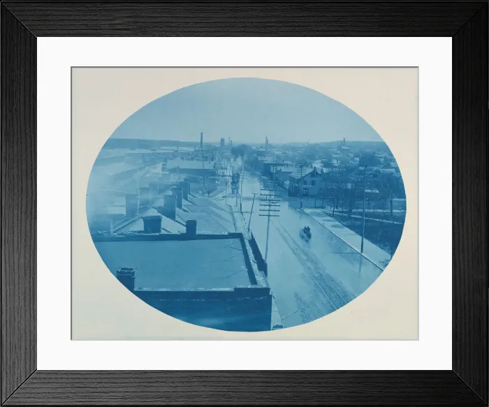 Framed Print : Second Avenue - Rock Island, Illinois during high water, 1888. Creator: Henry Bosse Framed Print : Second Avenue - Rock Island, Illinois during high water, 1888. Creator: Henry Bosse