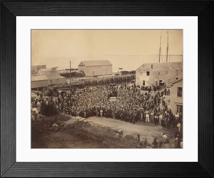Framed Print : National Congregational Council at Plymouth Rock, June 22, 1865 Framed Print : National Congregational Council at Plymouth Rock, June 22, 1865