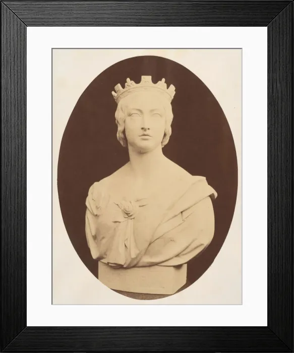Framed Print : Copy of a Bust of Her Majesty Queen Victoria, by Joseph Durham, Esq. F. S. A. 1857 Framed Print : Copy of a Bust of Her Majesty Queen Victoria, by Joseph Durham, Esq. F. S. A. 1857