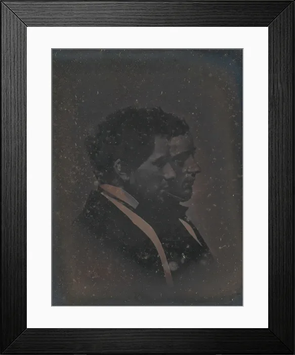 Framed Print : Self-Portrait with Artists Brother, 1840s. Creator: John Adams Whipple Framed Print : Self-Portrait with Artists Brother, 1840s. Creator: John Adams Whipple