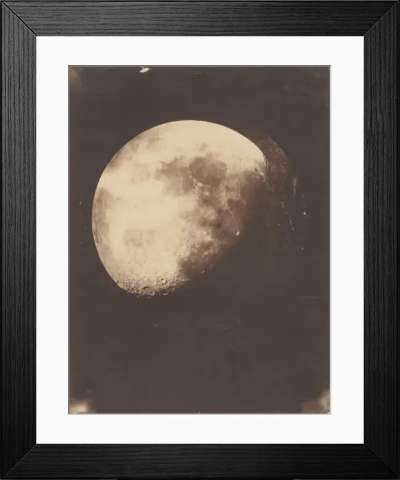 Framed Print : The Moon, 1857-60. Creators: John Adams Whipple, James Wallace Black Framed Print : The Moon, 1857-60. Creators: John Adams Whipple, James Wallace Black