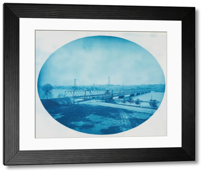Framed Print : No. 201. U. S. Government Bridge at Rock Island, Illinois (High Water), 1888 Framed Print : No. 201. U. S. Government Bridge at Rock Island, Illinois (High Water), 1888