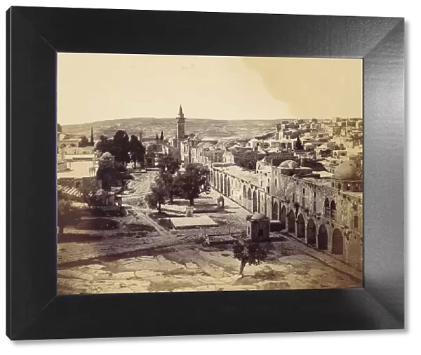 Jerusalem, Court of the Mosque of Omar, 1857. Creator: John Anthony