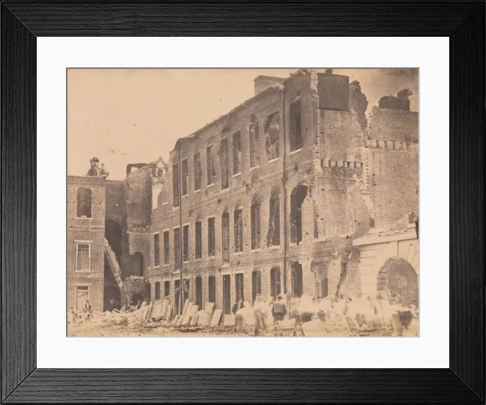Framed Print : The Evacuation of Fort Sumter, April 1861, April 1861. Creator: J. M. Osborn Framed Print : The Evacuation of Fort Sumter, April 1861, April 1861. Creator: J. M. Osborn