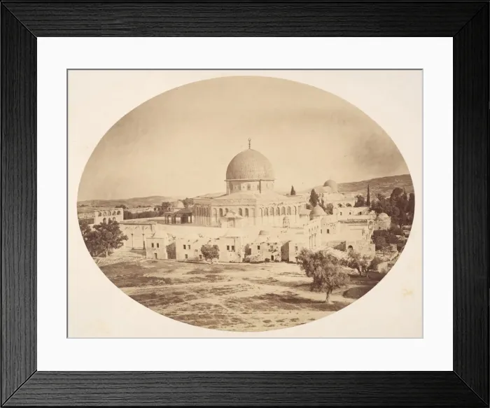 Framed Print : Jerusalem, Site of the Temple on Mount Moriah, 1857. Creator: John Anthony Framed Print : Jerusalem, Site of the Temple on Mount Moriah, 1857. Creator: John Anthony