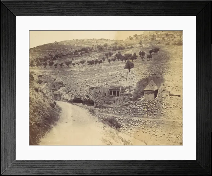 Framed Print : Tomb of Absalom, Zacharias, and St. James, 1860s. Creator: John Anthony Framed Print : Tomb of Absalom, Zacharias, and St. James, 1860s. Creator: John Anthony