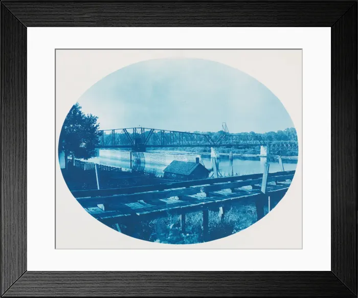 Framed Print : No. 186. Chicago, Burlington & Northern Rail Road Bridge Across Mouth of St Croix Framed Print : No. 186. Chicago, Burlington & Northern Rail Road Bridge Across Mouth of St Croix