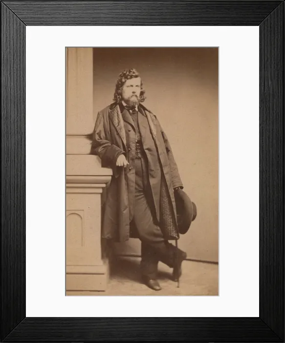 Framed Print : William Holbrook Beard, 1860s. Creator: J. T. Upson Framed Print : William Holbrook Beard, 1860s. Creator: J. T. Upson