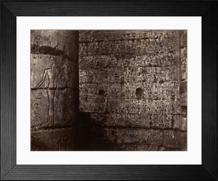 Framed Print : Medinet-Habu, 1854. Creator: John Beasley Greene Framed Print : Medinet-Habu, 1854. Creator: John Beasley Greene