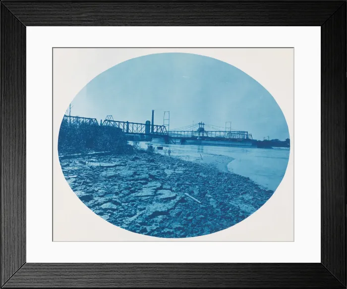 Framed Print : No. 199. Draw Span of Chicago & North Western Rail Road Bridge at Clinton, Iowa, 1885 Framed Print : No. 199. Draw Span of Chicago & North Western Rail Road Bridge at Clinton, Iowa, 1885