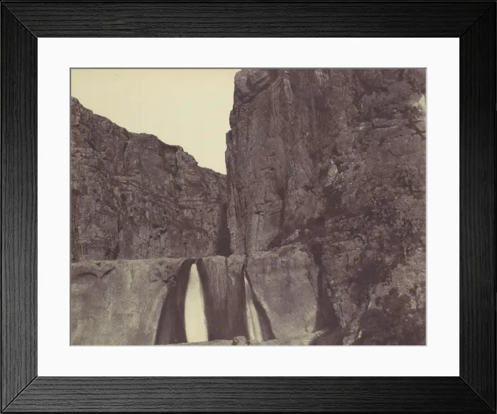 Framed Print : Waterfall, Constantine, 1856. Creator: John Beasley Greene Framed Print : Waterfall, Constantine, 1856. Creator: John Beasley Greene